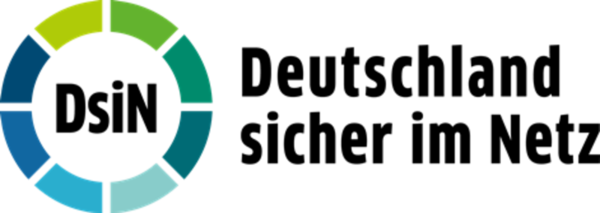 Grafik, die einen kreisförmigen Bereich aus verschiedenen Farbtönen zeigt, der in Segmente unterteilt ist. Rechts daneben steht der Text "Logo" in einer modernen Schriftart.