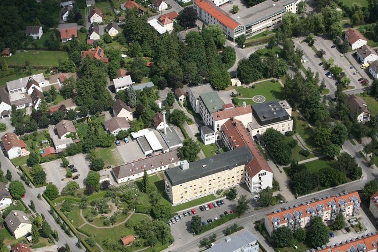 Klinik Buchloe Luftbild der Klinik Haus Buchloe
