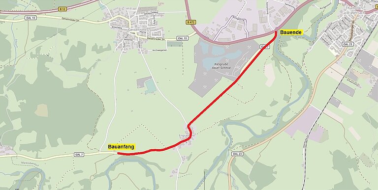 OAL 07/03, Ausb. Oberthingau-B472, BA 2 - OAL 7, Ausbau B 472 bis Engratsried mit OD Engratsried